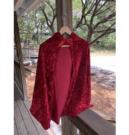 Red Velvet Cape - Size 5-6