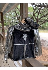 Knight Set in Silver, with Tunic, Cape & Crown. 5-6 years