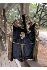 Knight Set in Gold, with Tunic, Cape & Crown. 5-6 yrs