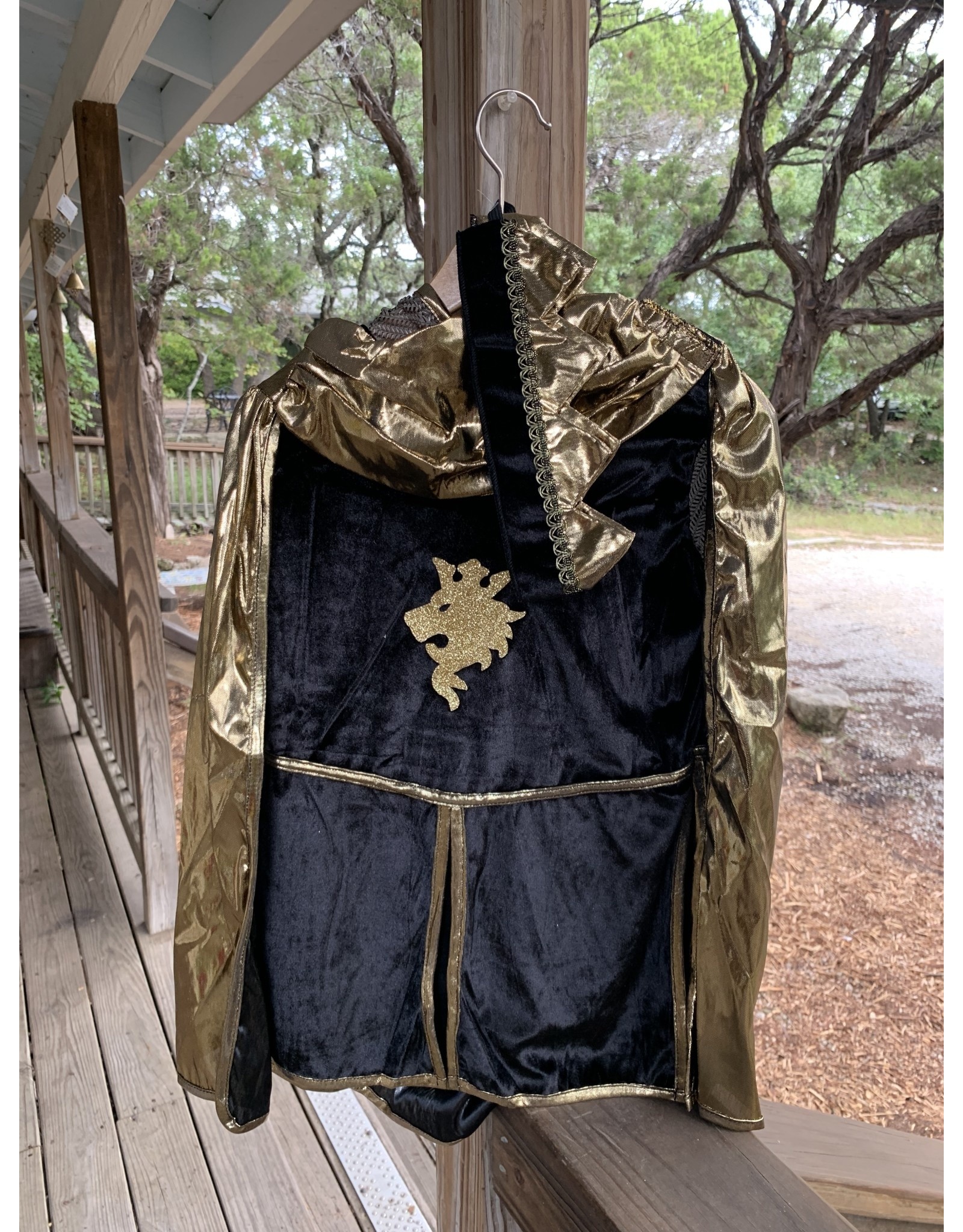 Knight Set in Gold, with Tunic, Cape & Crown. 5-6 yrs