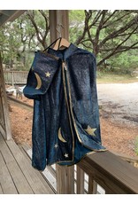 Starry Night Wizard Cape & Hat - Size 7-8