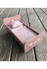 Mini Wooden Bed, Rose - Maileg