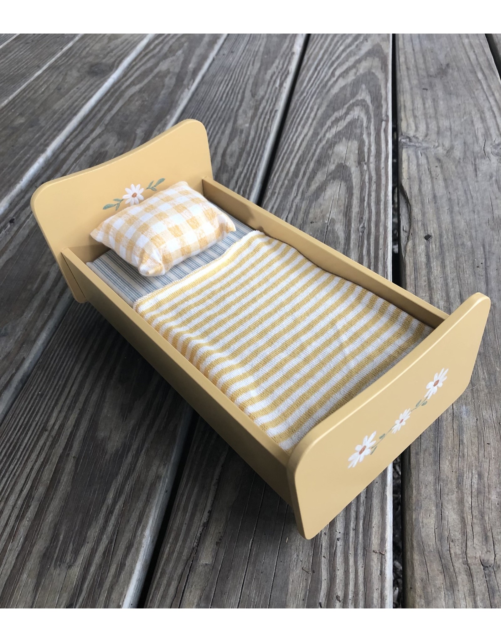Mini Wooden Bed, Yellow - 2021 Maileg
