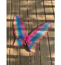 Glitter Rainbow Wings - Fuchsia