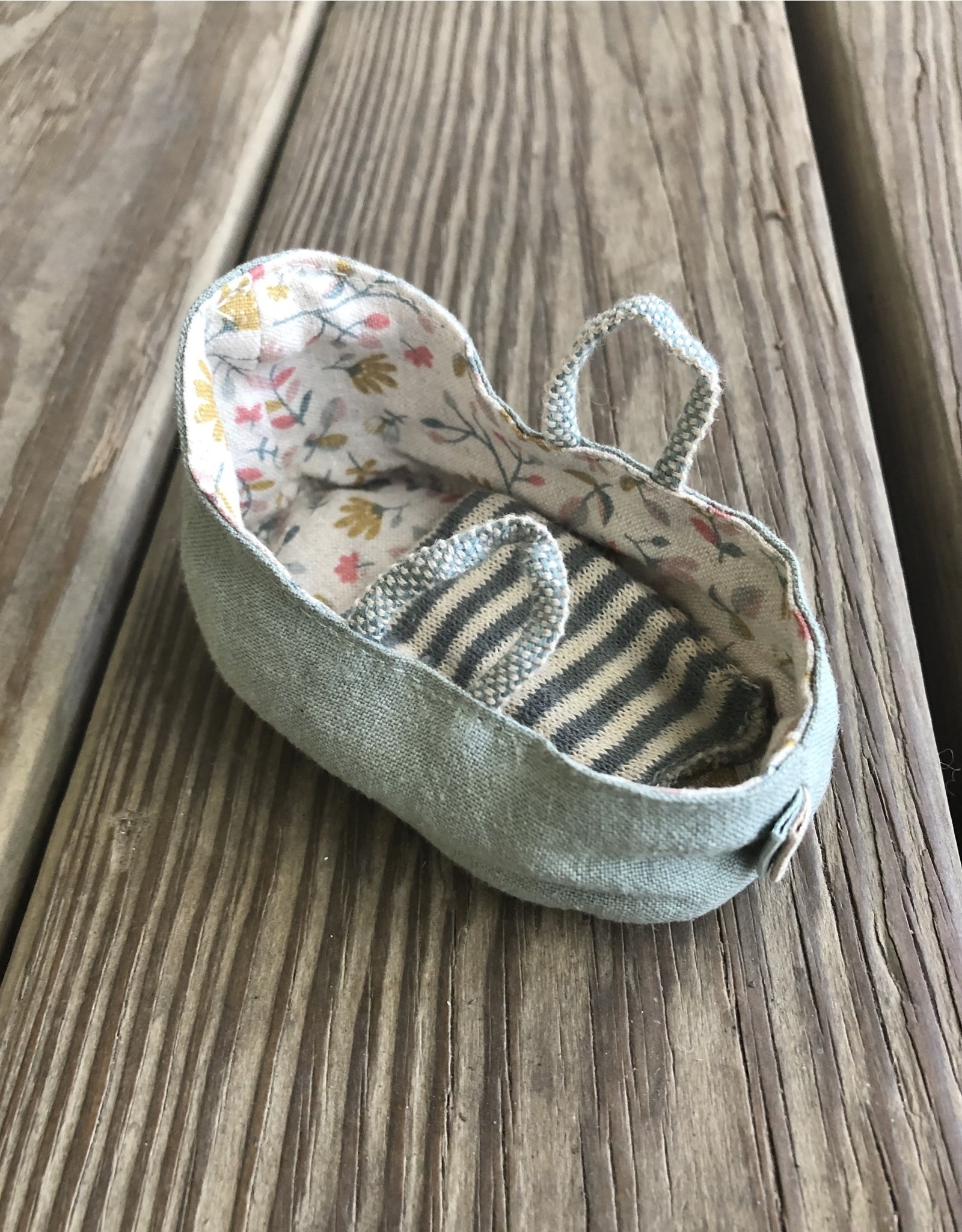 Dusty Green Carry Cot - Maileg