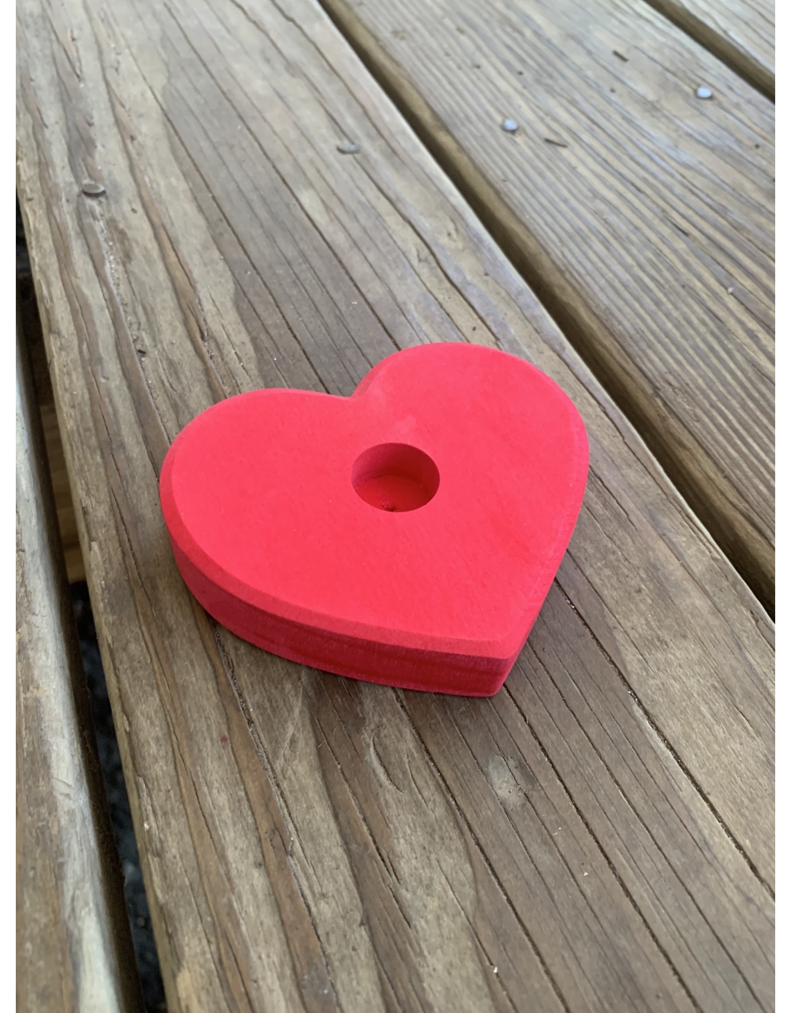 RED HEART CANDLE HOLDER - Grimm's