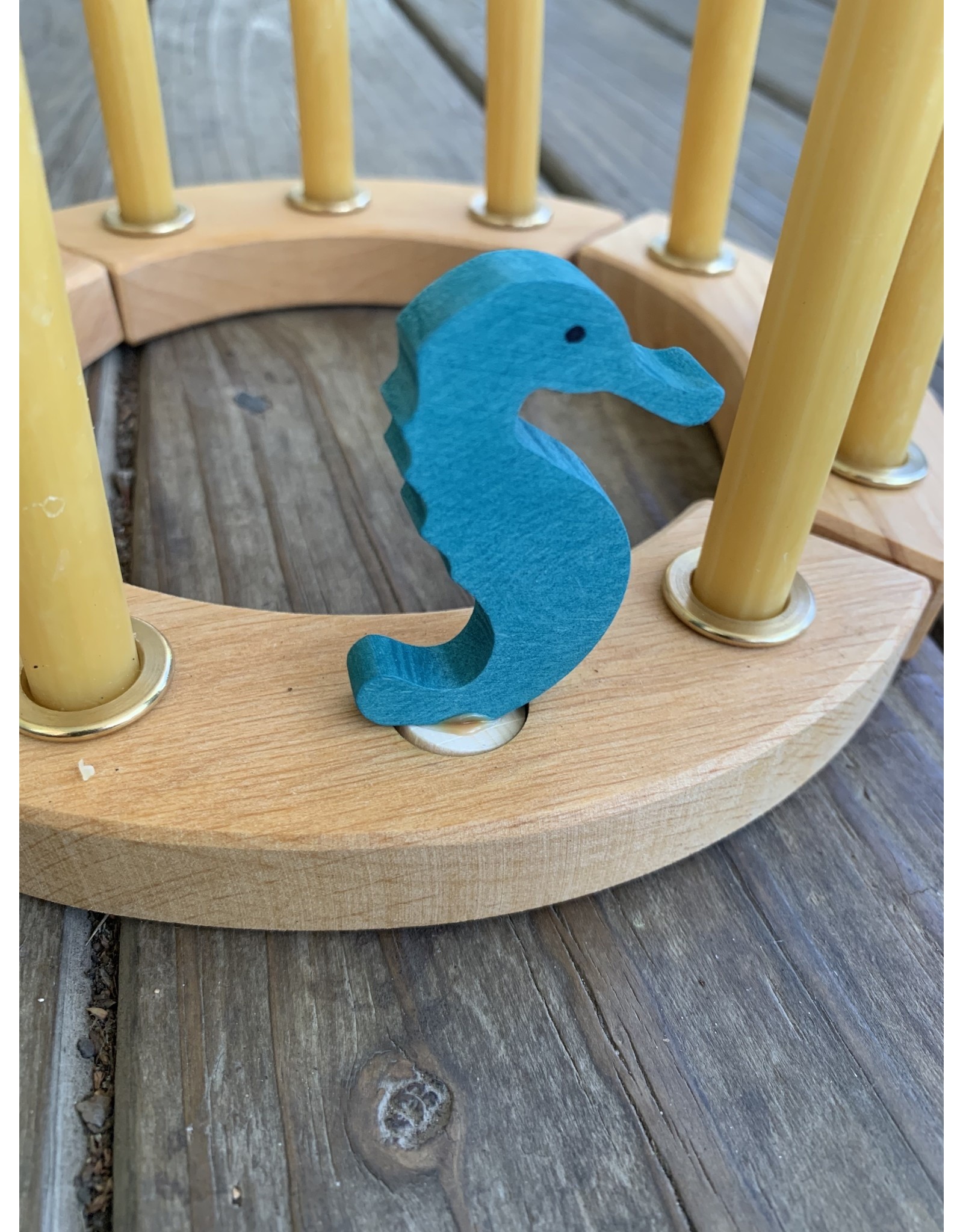 Candle Ring Figure Seahorse - Grimm's