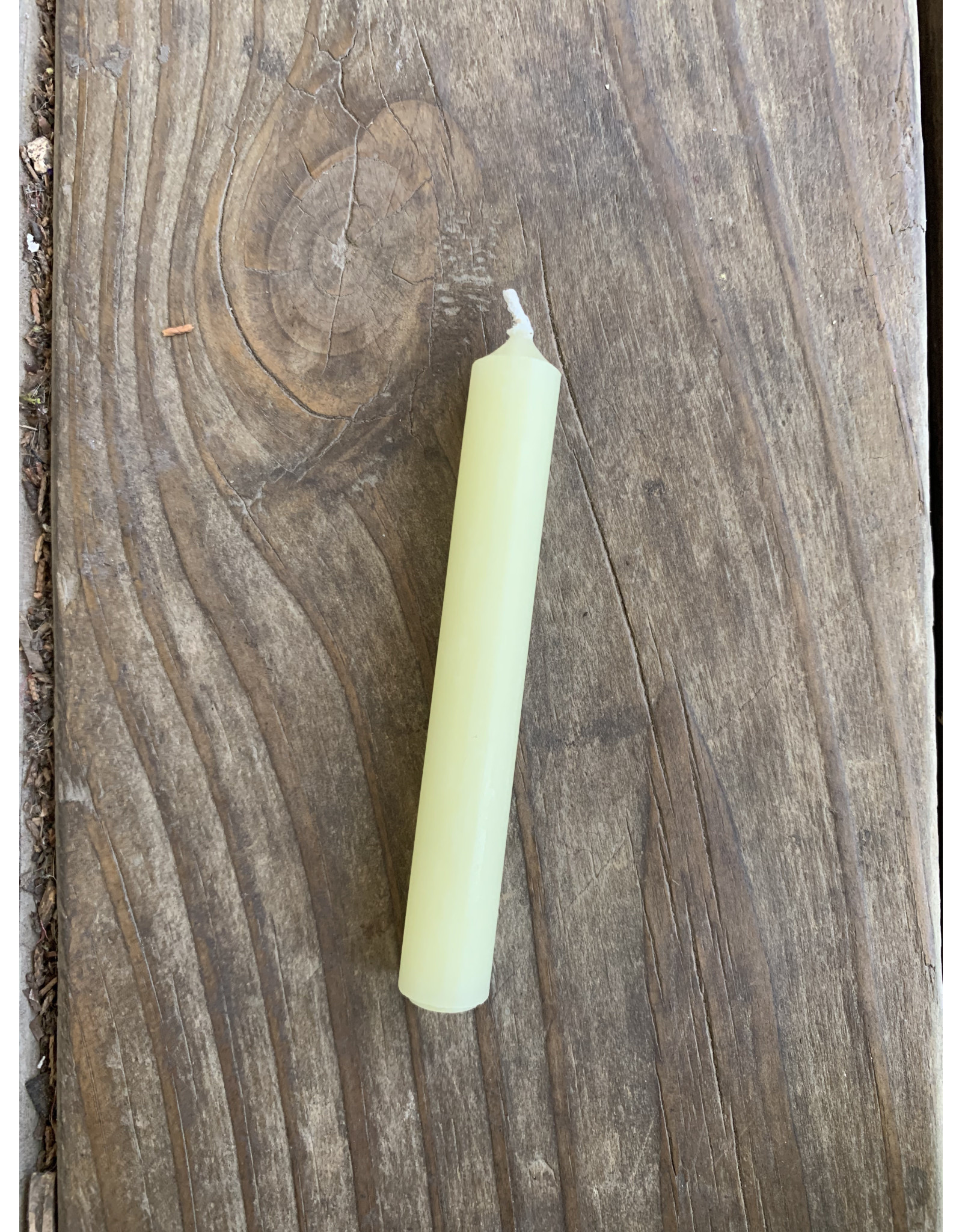 Cream White Beeswax Candle 4in - Grimm's