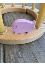 Candle Ring Figure Pink Pig - Grimm's
