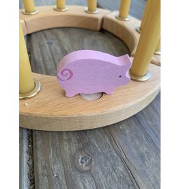 Candle Ring Figure Pink Pig - Grimm's