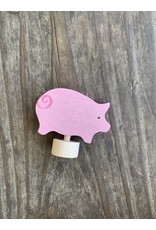 Candle Ring Figure Pink Pig - Grimm's