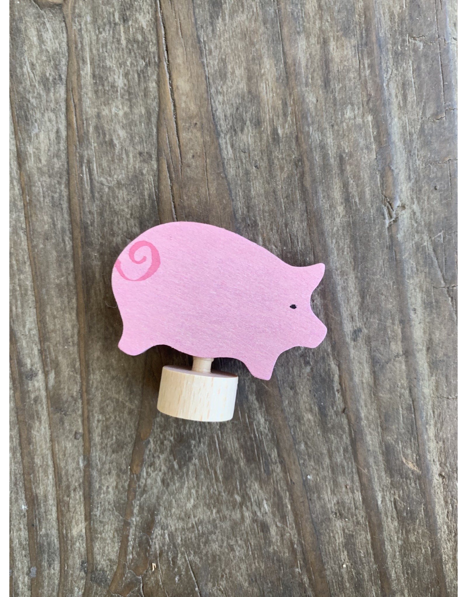 Candle Ring Figure Pink Pig - Grimm's