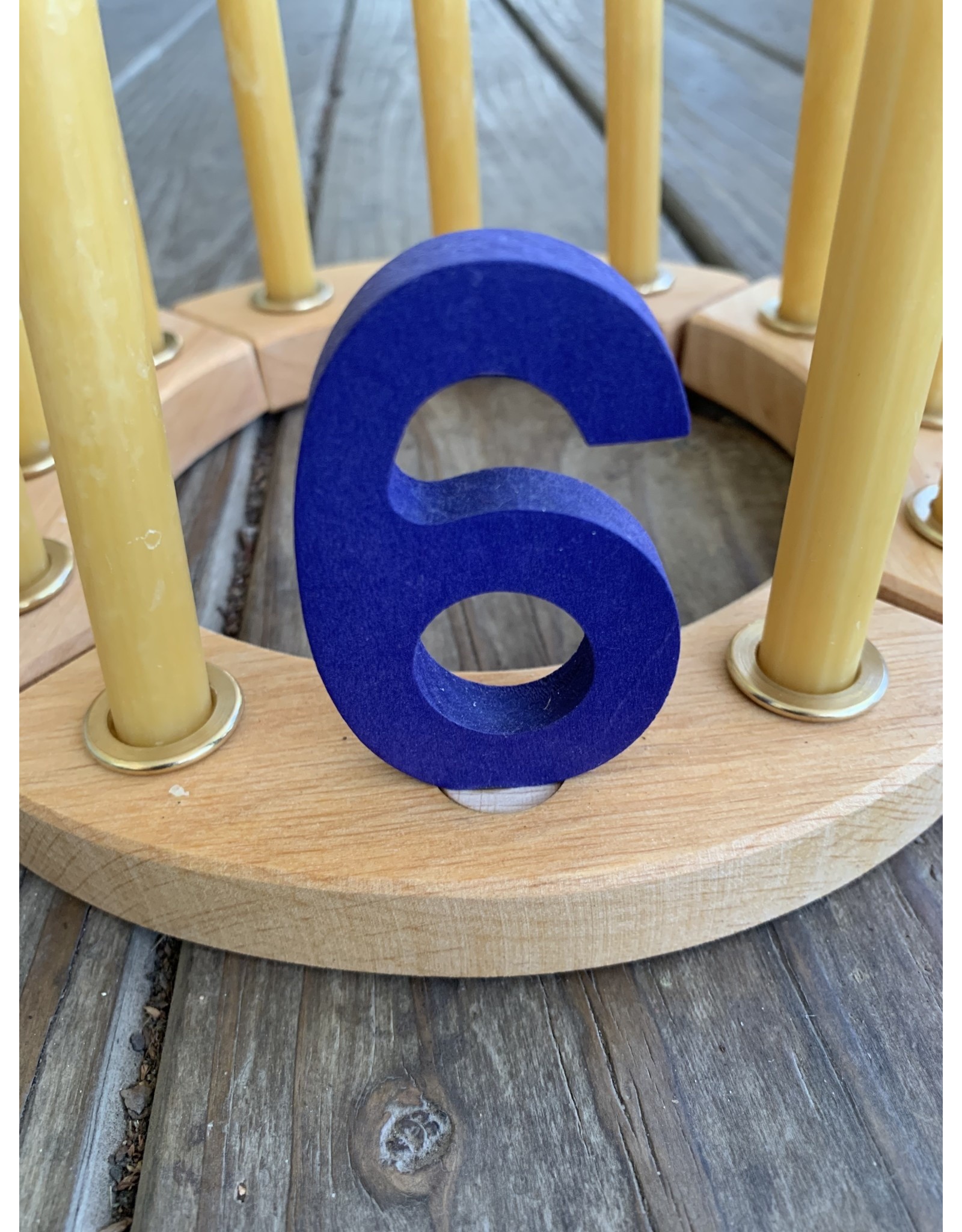 Decorative Number 6 Smooth - Grimm's