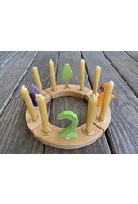 Wooden Birthday Ring natural 12 yrs - Grimm's