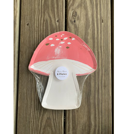 Toadstool Paper Plates - set of 8