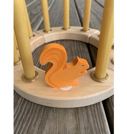 Candle Ring Figure Orange Squirrel - Grimm's