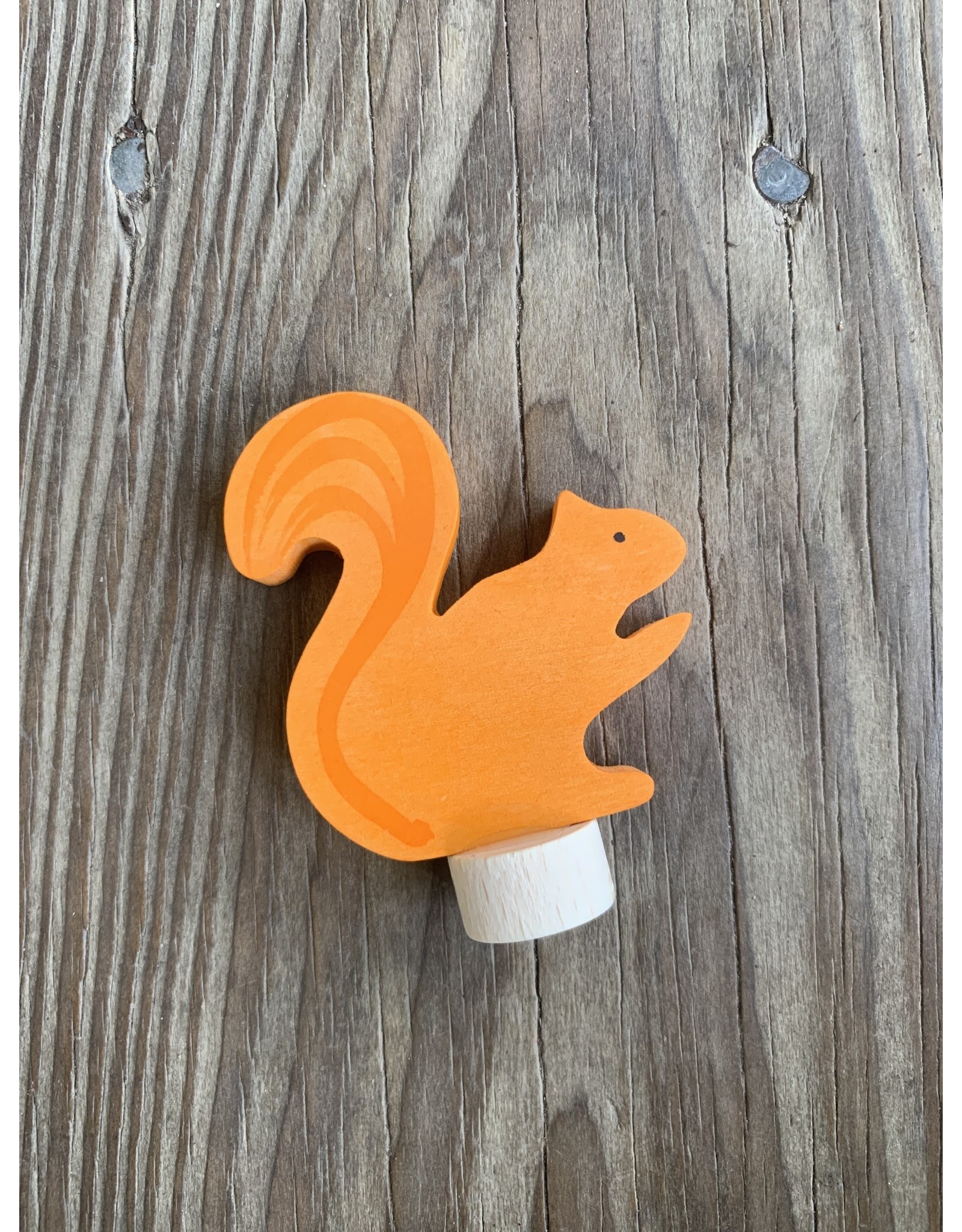 Candle Ring Figure Orange Squirrel - Grimm's