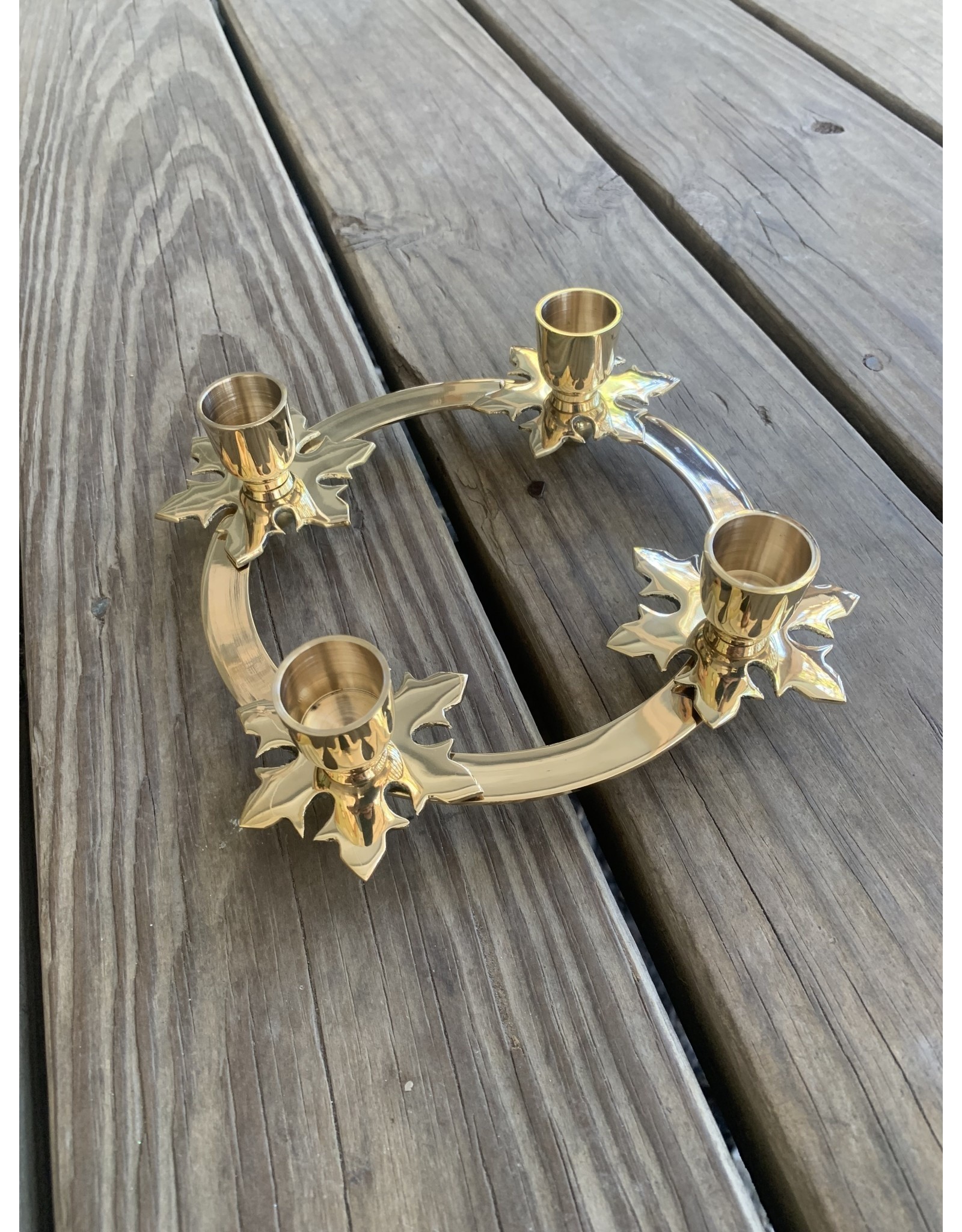 Brass Snowflake Advent Ring