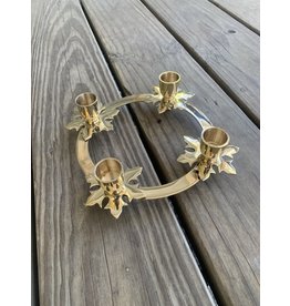 Brass Snowflake Advent Ring