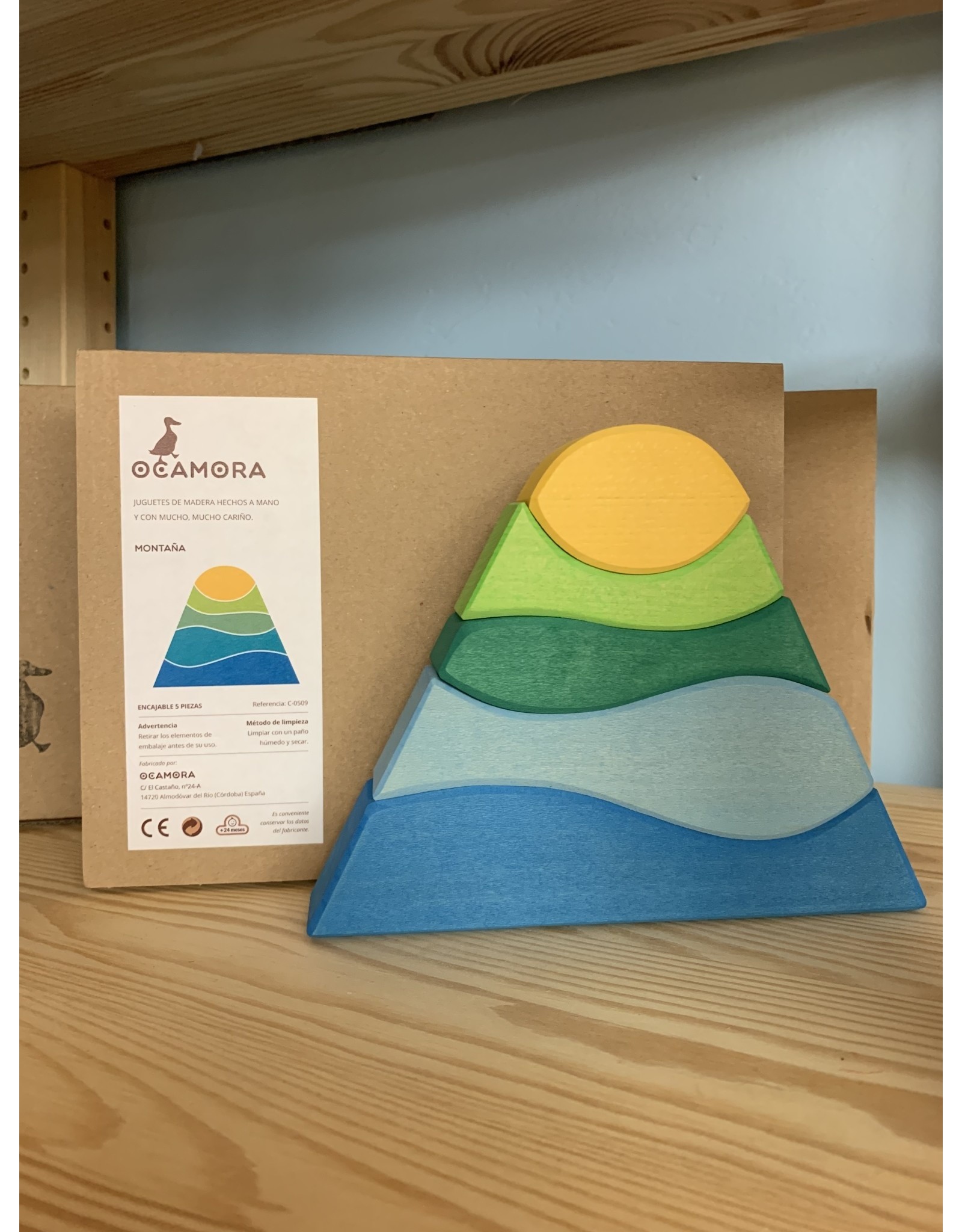 Mountain Stacker - Blue. Sale Price! Was $48. Ocamora
