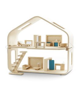 SALE! Contemporary Dollhouse w furniture - Plan Toys. Local Pick Up Only. orig price $250