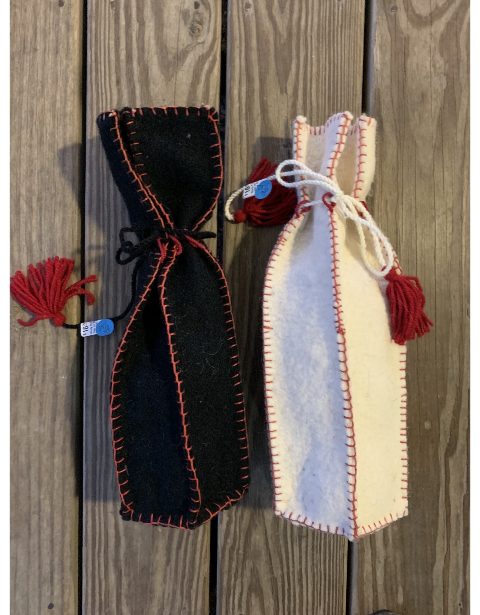 Wooly Felt Flute Case (or Wine Bottle Gift Bag!)