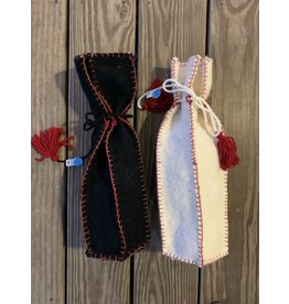 Wooly Felt Flute Case (or Wine Bottle Gift Bag!)
