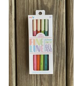 Fine Line Gel Pen Set of 6