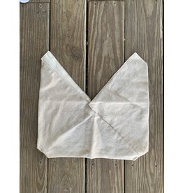 Linen Project Bag  - Khaki. Large.