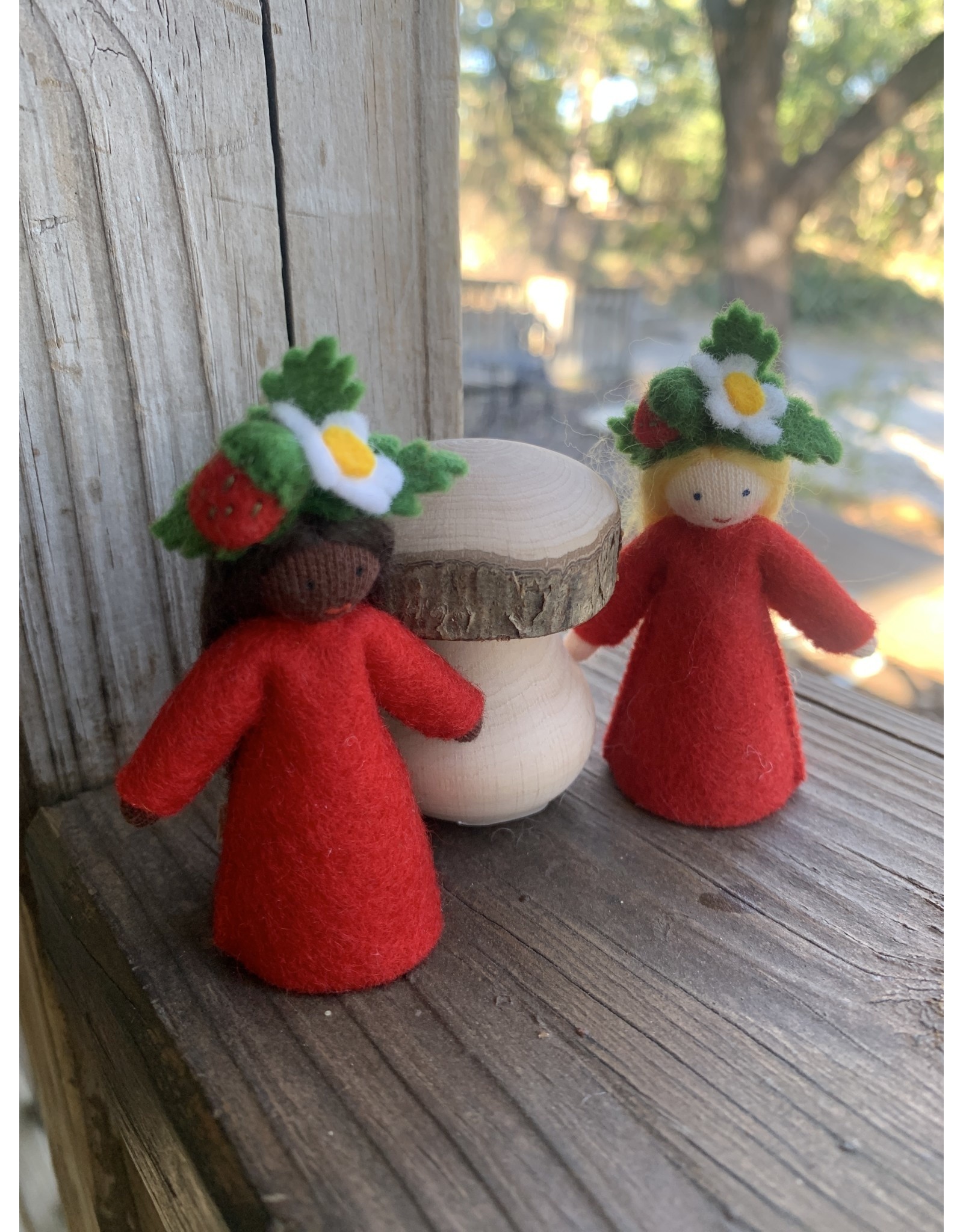 Small Turned Wood Mushroom