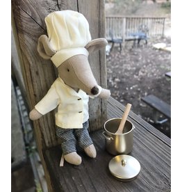 Chef Mouse with Soup Pot and Spoon - Maileg 2023