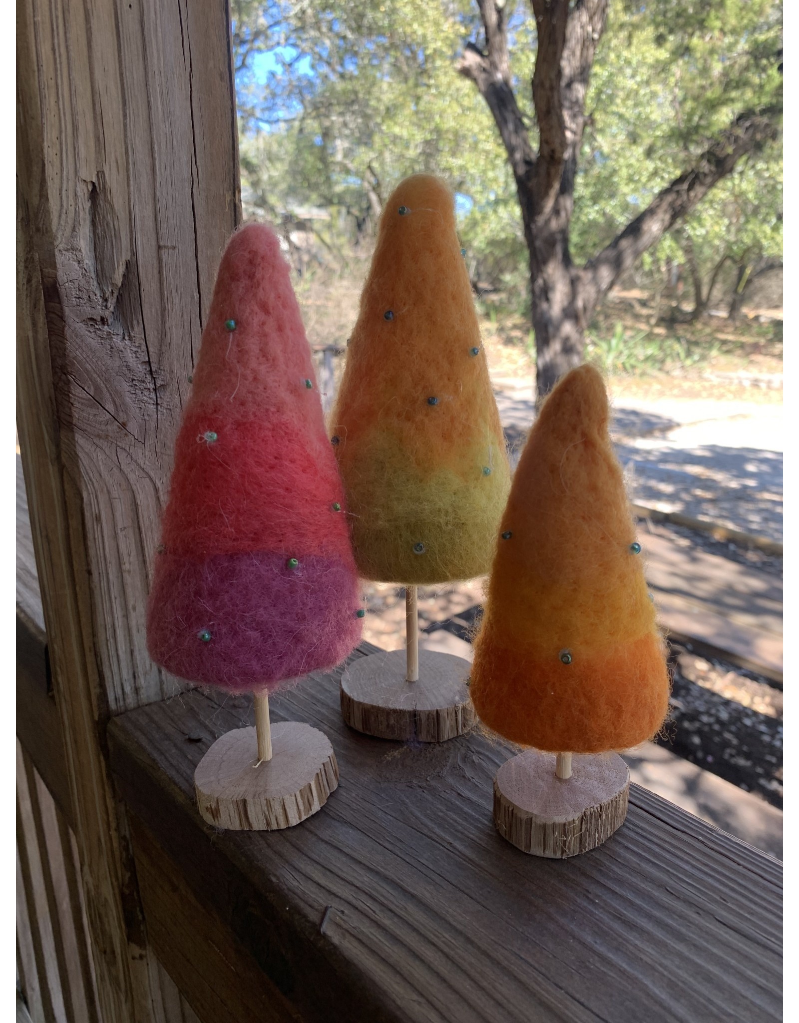 Cone Tree - Wool & Wood