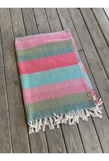 Recycled Cotton Throw with Tassels 60" x 50"