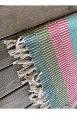 Recycled Cotton Throw with Tassels 60" x 50"