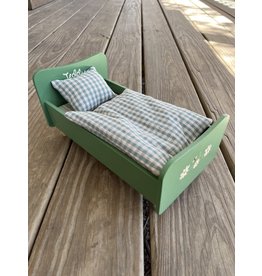 Wooden Bed, Dusty Green - Maileg