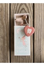 Tooth Fairy Mouse in Matchbox - Rose. Maileg