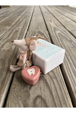 Tooth Fairy Mouse in Matchbox - Rose. Maileg