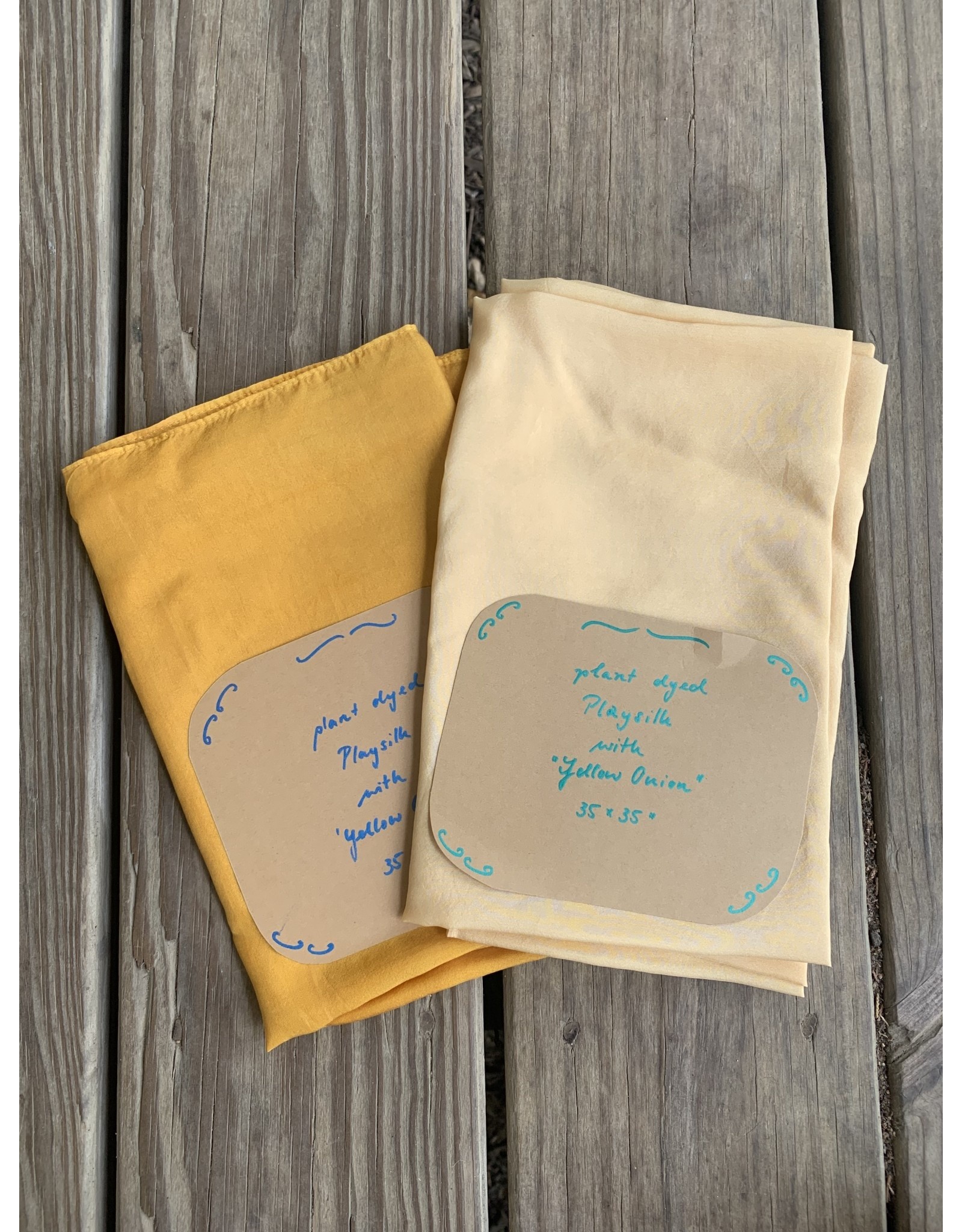Plant Dyed Play Silk 35x35 by Claudia