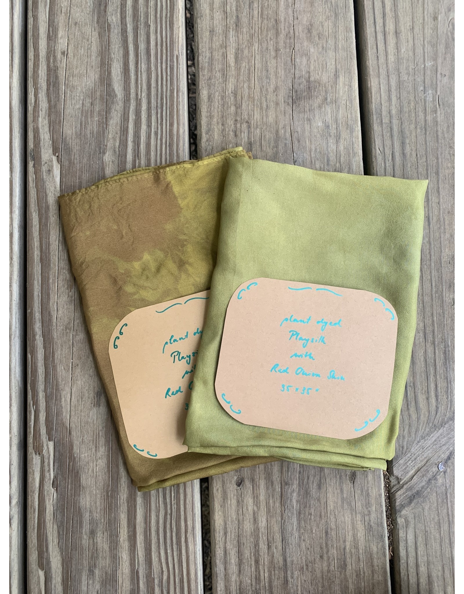 Plant Dyed Play Silk 35x35 by Claudia