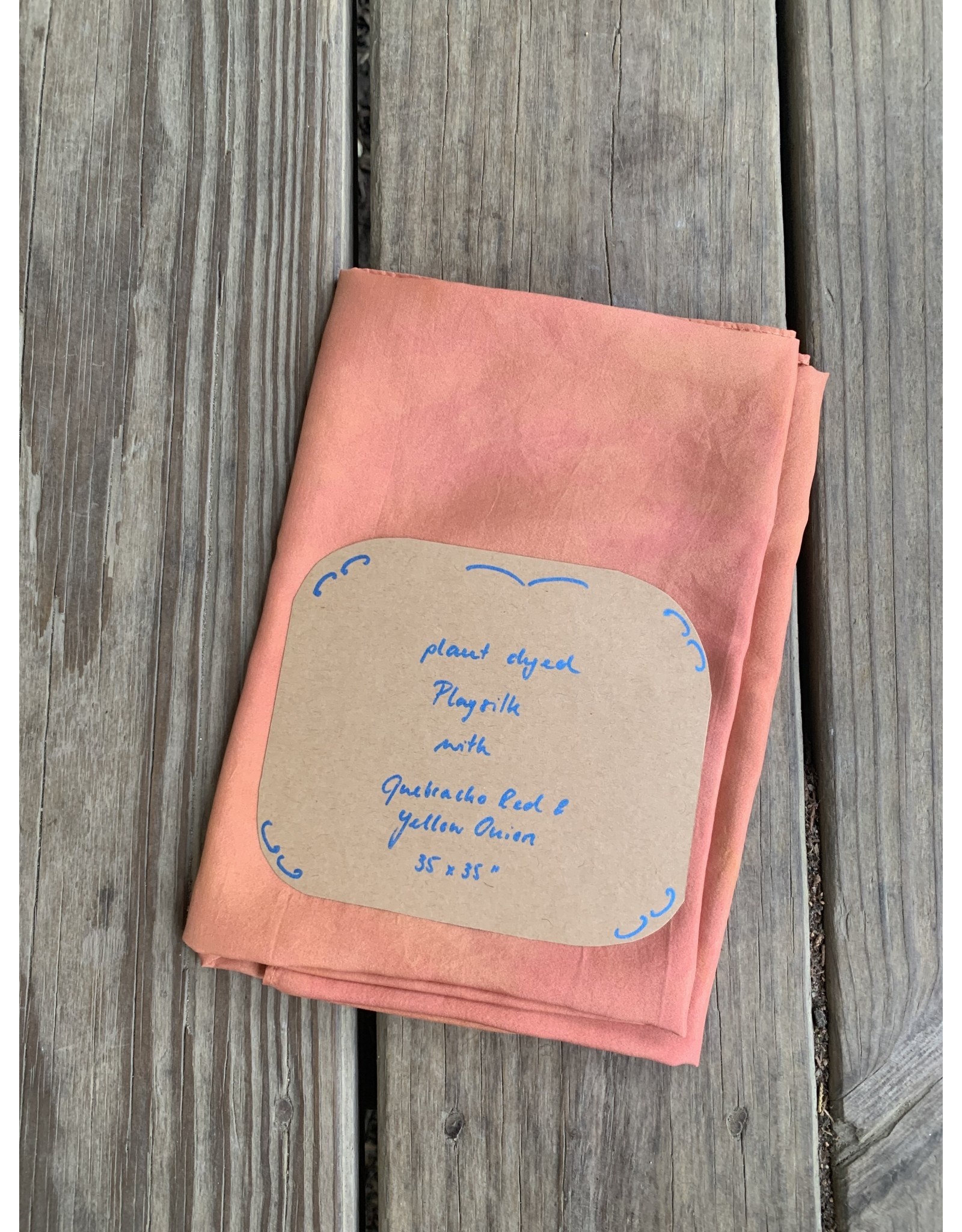 Plant Dyed Play Silk 35x35 by Claudia