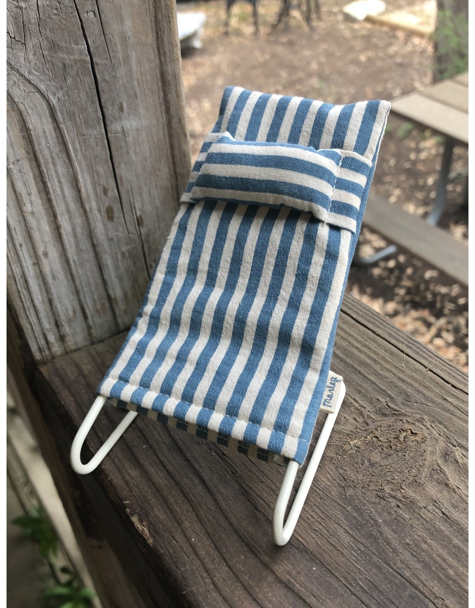 Blue Stripe Beach Chair - 2022 Maileg