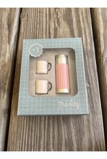 Soft Coral Thermos and Cups - Maileg