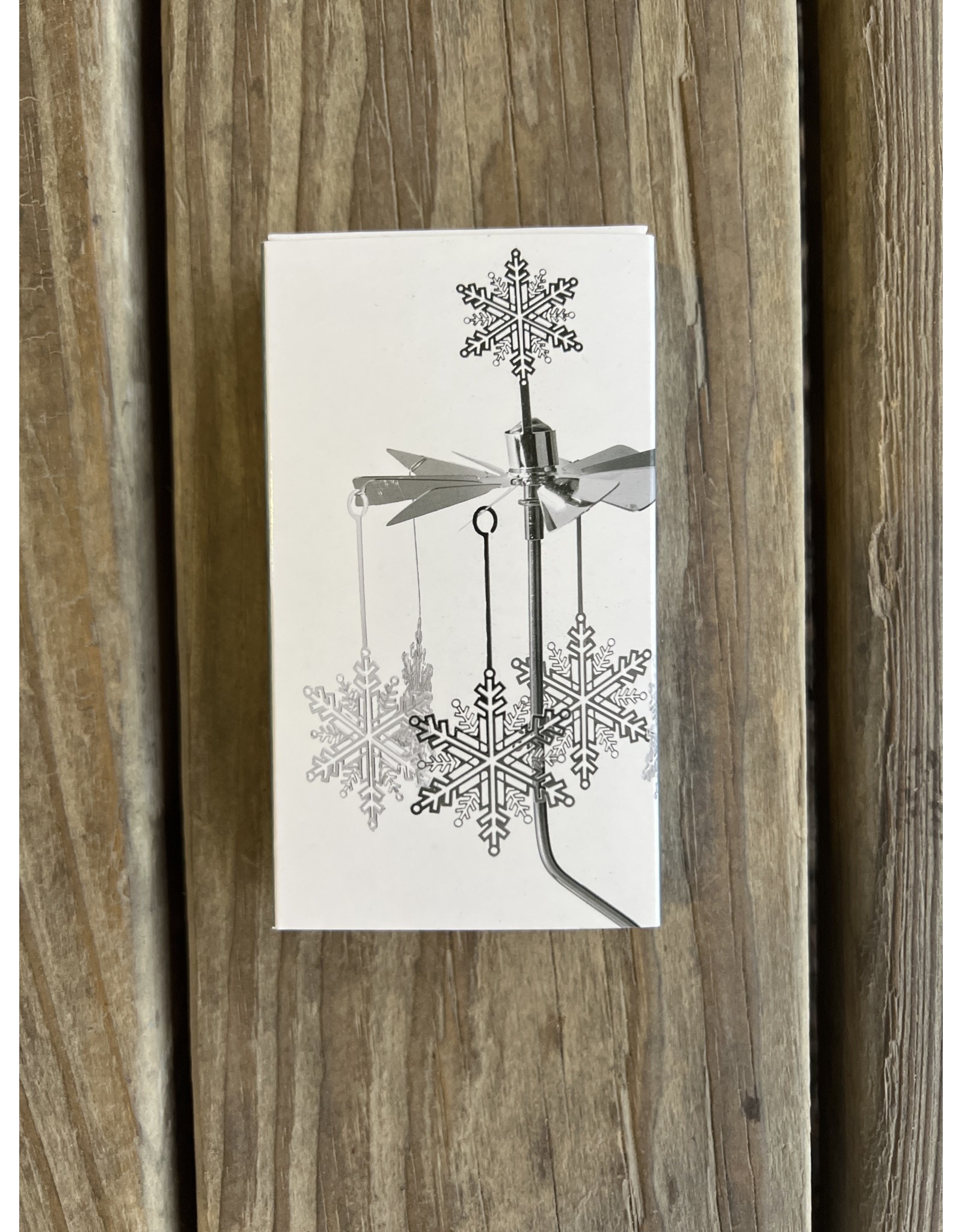 Rotary Candleholder Snowstar - Silver