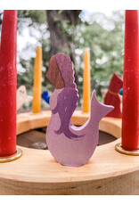 Candle Ring Figure Mermaid Amethyst - Grimm's