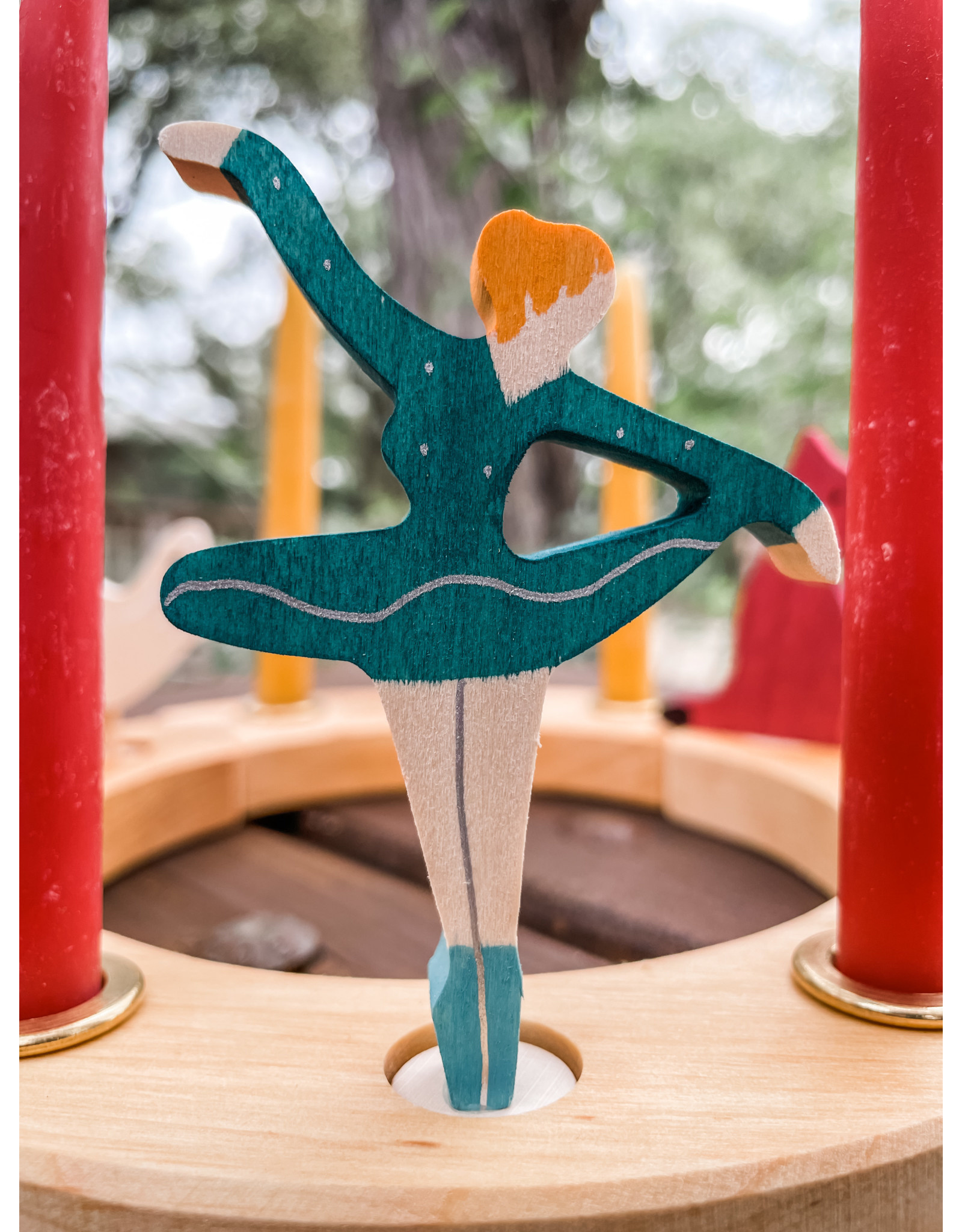 Candle Ring Figure Ballerina Sea Breeze - Grimm's