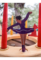 Candle Ring Figure Ballerina Lilac - Grimm's