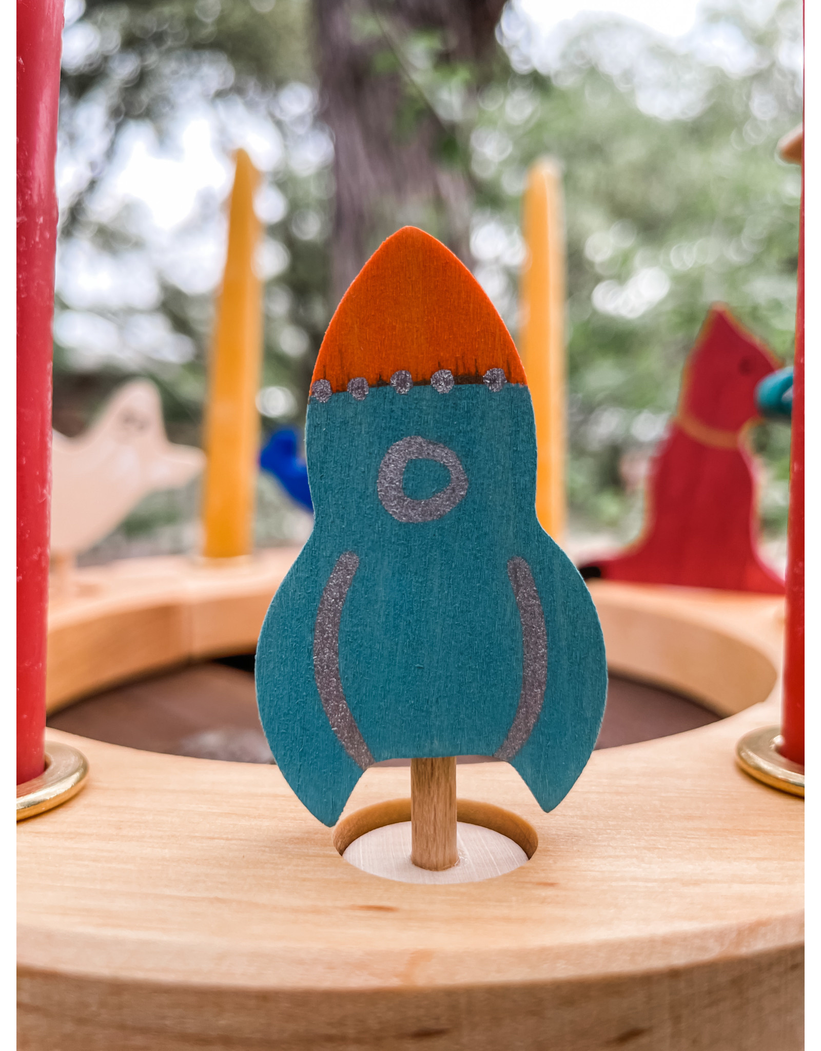 Candle Ring Figure Rocket - Grimm's