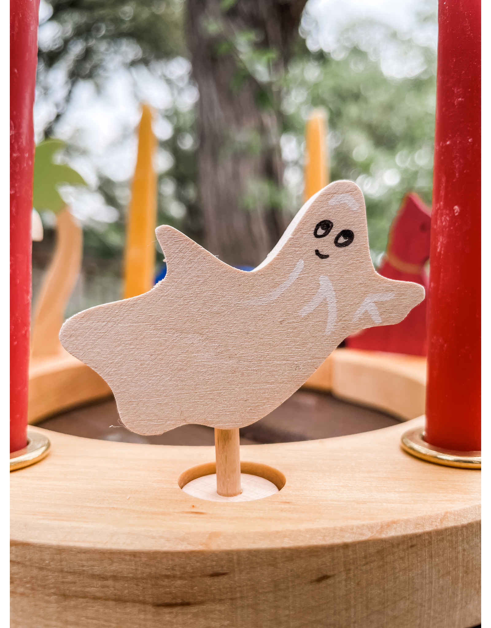 Candle Ring Figure Spooky Ghost - Grimm's