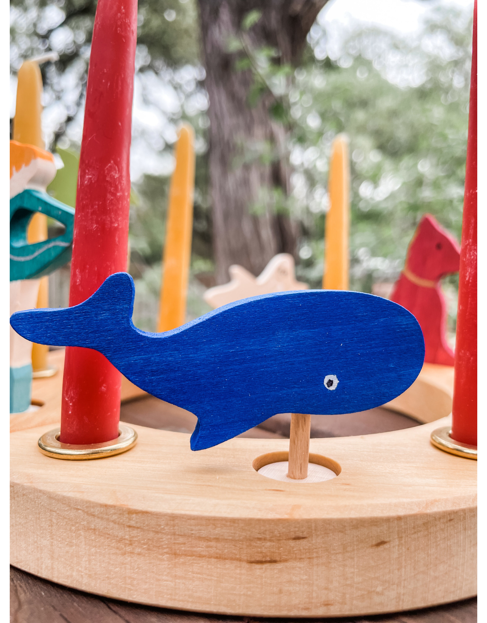 Candle Ring Figure Whale - Grimm's