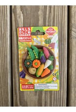 Iwako Vegetable Set Carded Japanese Erasers